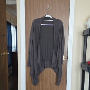 Maurices Charcoal Open Front Cardigan